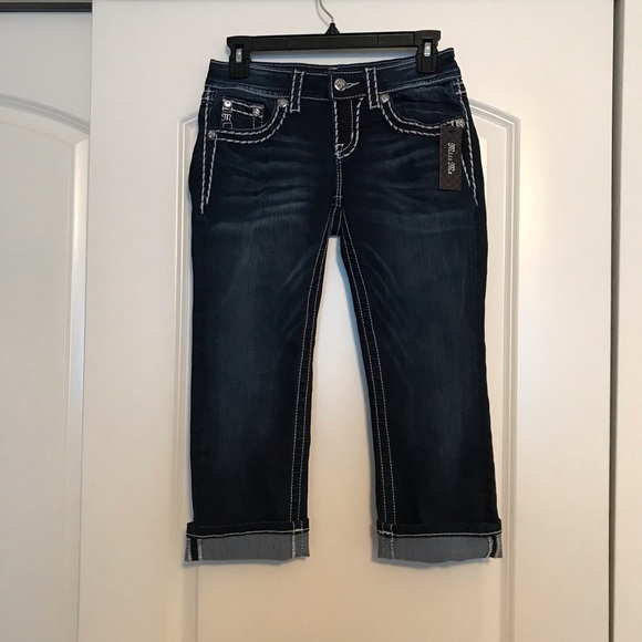 Miss Me CLASSIC COOL BIG STITCH CAPRI 25 - Picture 8 of 10